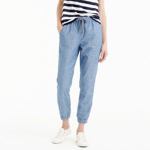 NWT J. Crew Seaside Pant in Chambray